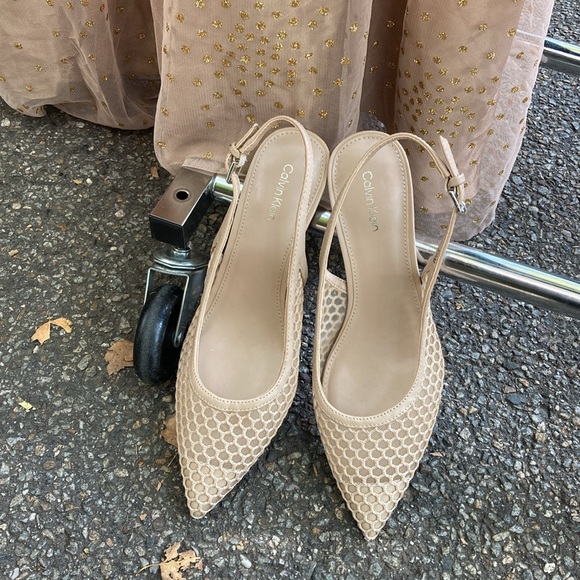 Calvin Klein Slingback Shoes, Formal Size 8 - Picture 1 of 1